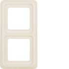 HAGER BOCCHIOTTI - Cornice doppia wg UP IP44 bianco lucido 1329