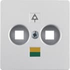 HAGER BOCCHIOTTI - Mascherina centrale per presa equipotenziale alu opaco, verniciato 14031404