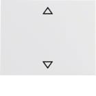 HAGER BOCCHIOTTI - Bilanciere con serigrafia frecce Berker K.1 bianco polare lucido 14057109