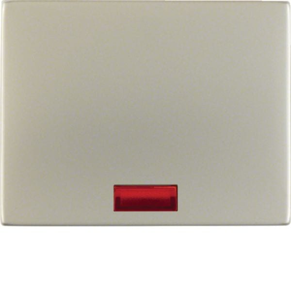 HAGER BOCCHIOTTI - Bilanciere con lente Berker K.5 acciaio inox, metallo opaco 14157004