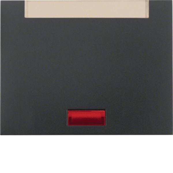 HAGER BOCCHIOTTI - Bilanciere con lente e portaetichetta Berker K.1 antracite opaco, verniciato 14157106