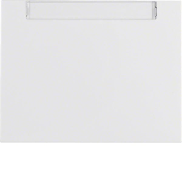 HAGER BOCCHIOTTI - Bilanciere con portaetichetta Berker K.1 bianco polare lucido 14267009