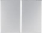 HAGER BOCCHIOTTI - Bilanciere doppio Berker K.5 alu, alluminio anodizzato 14357003