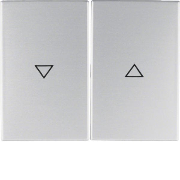 HAGER BOCCHIOTTI - Bilanciere doppio con serigrafia freccia singola K.5 alu, alluminio anodizzato 14357103