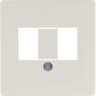 HAGER BOCCHIOTTI - Mascherina centrale con finestra TAE bianco lucido 145802