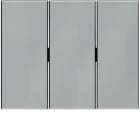 HAGER BOCCHIOTTI - Bilanciere triplo Berker K.5 acciaio inox opaco, verniciato 14657004