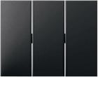 HAGER BOCCHIOTTI - Bilanciere triplo Berker K.1 antracite opaco, verniciato 14657006