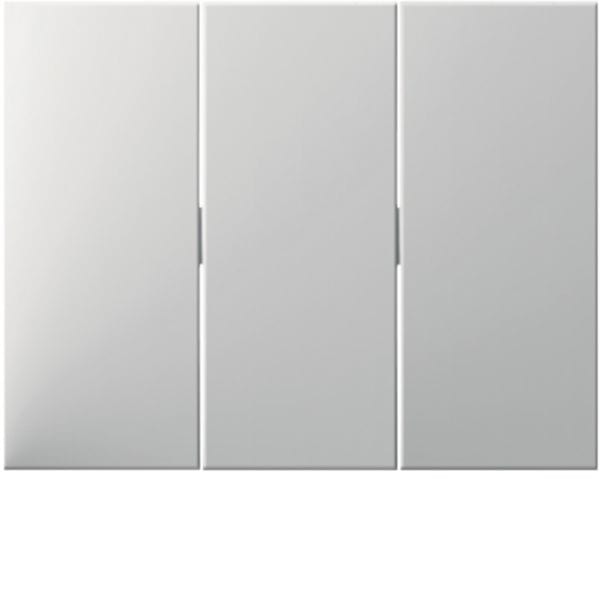 HAGER BOCCHIOTTI - Bilanciere triplo Berker K.1 bianco polare lucido 14657009