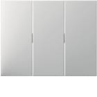 HAGER BOCCHIOTTI - Bilanciere triplo Berker K.1 bianco polare lucido 14657009