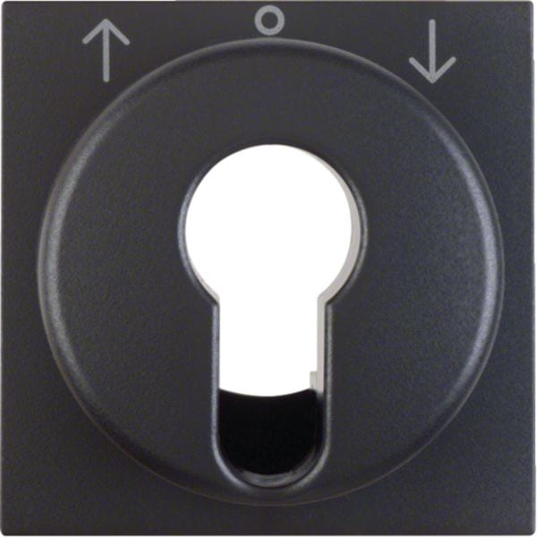 HAGER BOCCHIOTTI - Pezzo c.le  x interruttore tapparella a chiave Berker S.1 IP44 antracite opaco 15081606