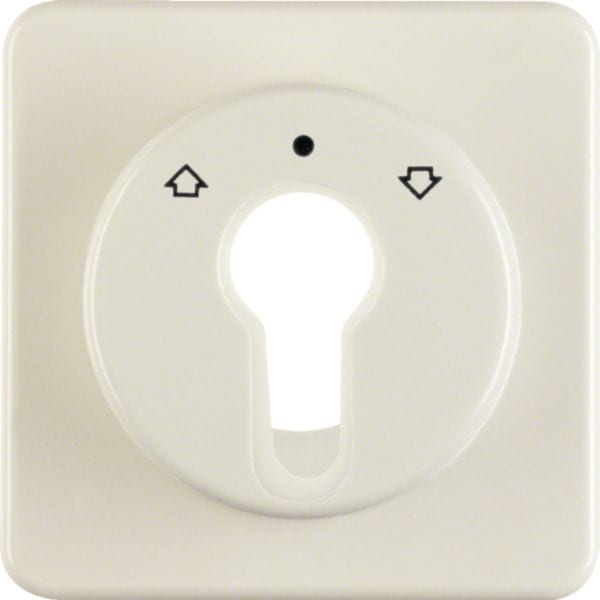 HAGER BOCCHIOTTI - Pezzo c.le x commutatori/pulsanti a chiave x veneziane wg UP IP44 bianco lucido 151812