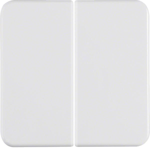 HAGER BOCCHIOTTI - Bilanciere doppio wg UP IP44 bianco polare lucido 155209