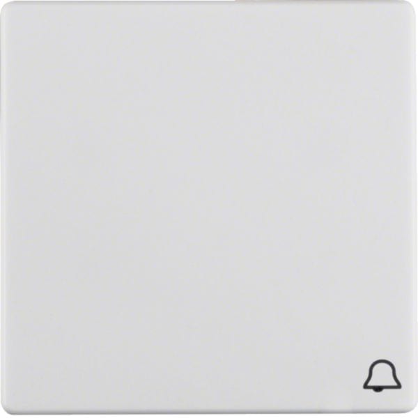 HAGER BOCCHIOTTI - Bilanciere con serigrafia per suoneria Berker Q.1/Q.3 bianco polare velluto 16206059