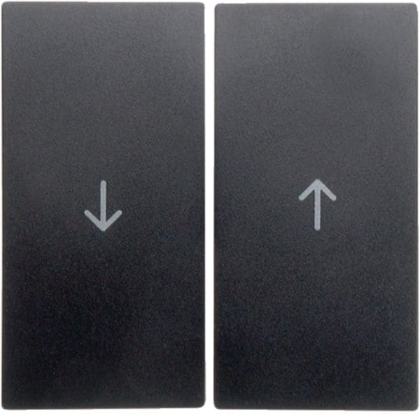 HAGER BOCCHIOTTI - Bilanciere doppio con serigrafia freccia Berker B.3/B.7 antracite opaco 16251606