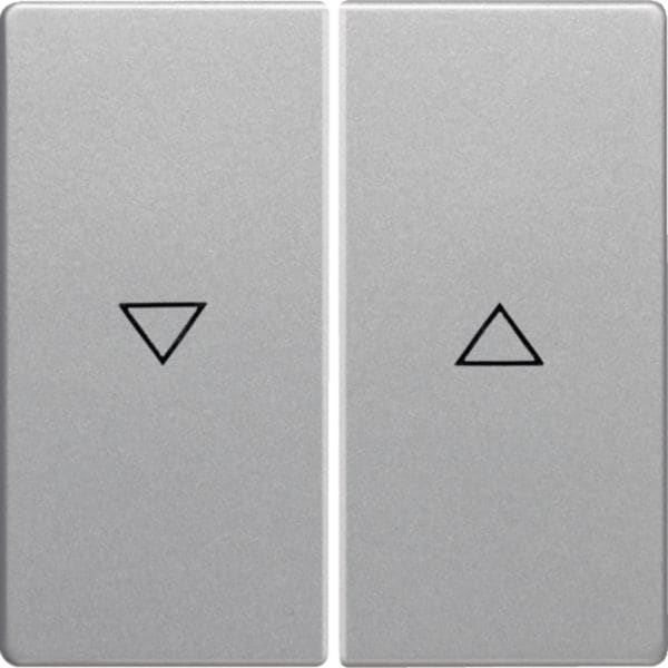 HAGER BOCCHIOTTI - Bilanciere doppio con serigrafia freccia Berker Q.1/Q.3 alu velluto, verniciato 16256084