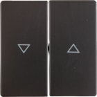 HAGER BOCCHIOTTI - Bilanciere doppio con serigrafia freccia Q.1/Q.3 antracite velluto, verniciato 16256086