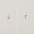 HAGER BOCCHIOTTI - Bilanciere doppio con serigrafia freccia Berker S.1 bianco lucido 16258982