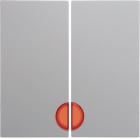 HAGER BOCCHIOTTI - Bilanciere doppio con lente Berker S.1/B.3/B.7 bianco polare lucido 16278989