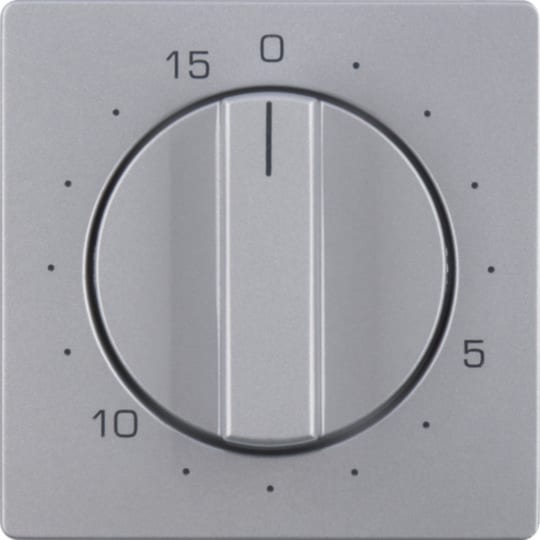 HAGER BOCCHIOTTI - Pezzo centrale per timer meccanico Serie Q.1/Q.3 antracite velluto, verniciato 16326084