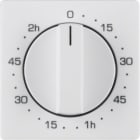 HAGER BOCCHIOTTI - Pezzo centrale per timer meccanico Berker Q.1/Q.3 bianco polare velluto 16336089