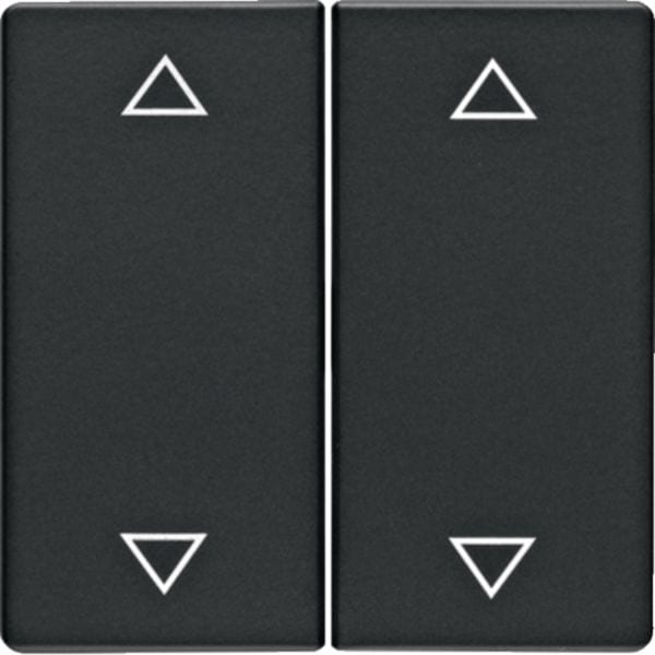 HAGER BOCCHIOTTI - Bilanciere doppio con serigrafia frecce Q.1/Q.3 antracite velluto, verniciato 16446086