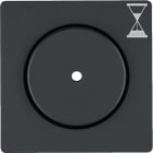 HAGER BOCCHIOTTI - Pezzo centrale per inserto timer Berker Q.1/Q.3 antracite velluto 16746086