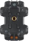 HAGER BOCCHIOTTI - Gruppo LED con morsetto N per interruttore doppio nero 1680