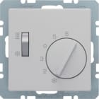 HAGER BOCCHIOTTI - Termostato, deviat., + pezzo c.le + comm. Estate/Inverno Q.x allum. 20296084