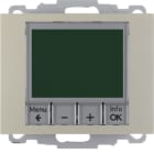 HAGER BOCCHIOTTI - Termostato, cont. NA, + pezzo c.le Serie K.5 acciaio inox, vern. 20447104