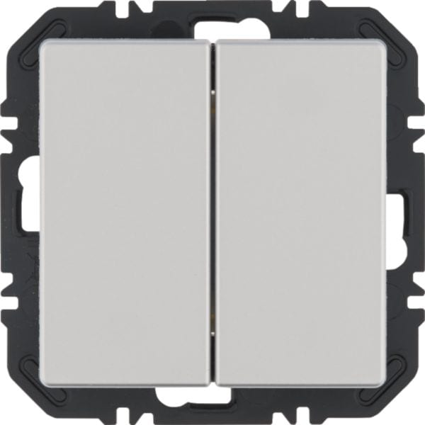 HAGER BOCCHIOTTI - Modulo EnOcean con bilanciere doppio,  Q.x alluminio verniciato velluto 24126184