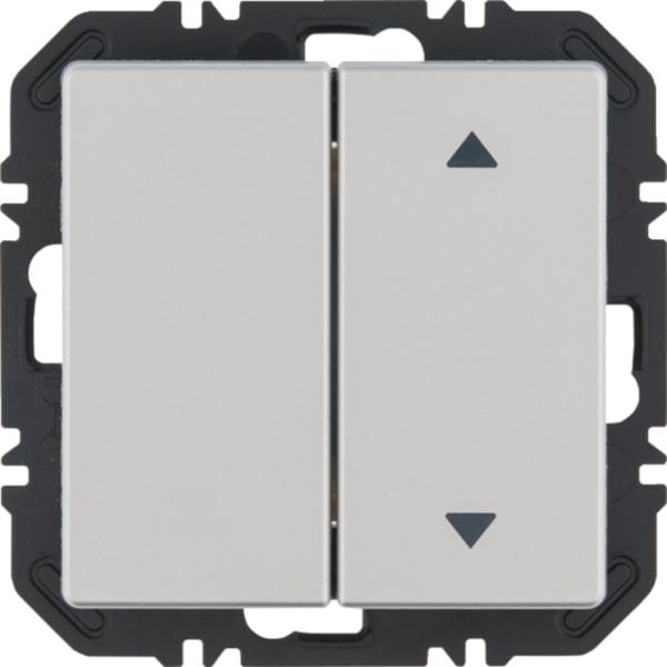 HAGER BOCCHIOTTI - Modulo EnOcean con bilanc, doppio con frecce a lato,  Q.x allum. vern. velluto 24126384