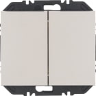 HAGER BOCCHIOTTI - Modulo EnOcean con bilanciere doppio, K.x acciaio inox verniciato opaco 24127104