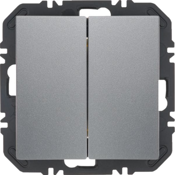 HAGER BOCCHIOTTI - Modulo EnOcean con bilanciere doppio, S.1/B.x alluminio verniciato opaco 24128104