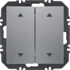 HAGER BOCCHIOTTI - Modulo EnOcean con bilanciere doppio con frecce, S.1/B.x allum. verniciato opaco 24128204