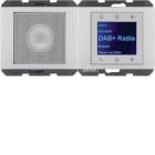 HAGER BOCCHIOTTI - Radio Touch con altoparlante DAB+, K.x alluminio laccato opaco 29807003