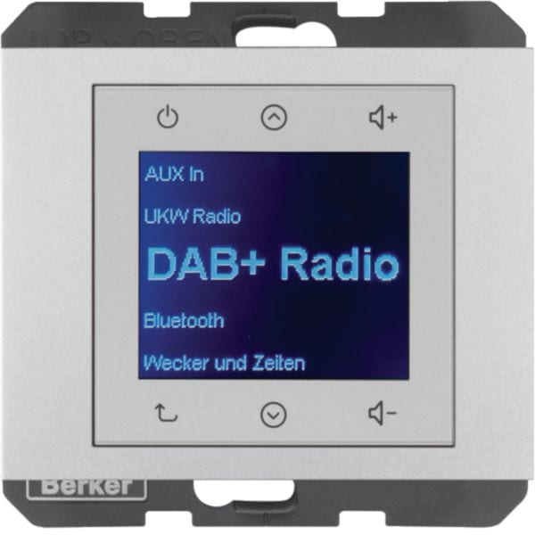 HAGER BOCCHIOTTI - Radio Touch DAB+, K.x alluminio laccato opaco 29847003