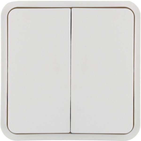 HAGER BOCCHIOTTI - Bilanciere doppio W.1 bianco polare 30553542