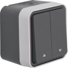 HAGER BOCCHIOTTI - Int. doppio x venez. unipol. + simb. frecce Serie W.1 grigio/grigio chiaro opac 30753525