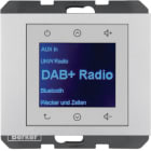 HAGER BOCCHIOTTI - Radio Touch DAB+ / Bluetooth, K.x alluminio laccato opaco 30847003