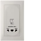 HAGER BOCCHIOTTI - Presa senza messa a terra per rasoio elettrico, S.1 bianco polare opaco 3344758909