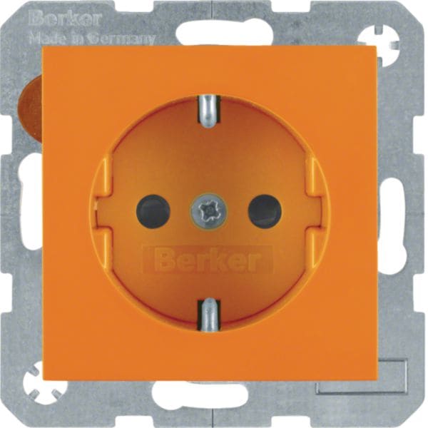 HAGER BOCCHIOTTI - Presa SCHUKO Berker S.1/B.3/B.7 arancione lucido 41438914