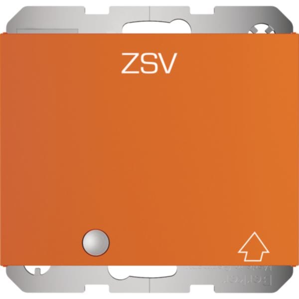 HAGER BOCCHIOTTI - Presa Schuko con coperchio, alta protezione contatti e LED, K.x, arancio gl. 41517114