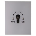 HAGER BOCCHIOTTI - Int. deviat. 2 poli con stampa da incasso x cilindri di chiusura Pressofus IP44 4416