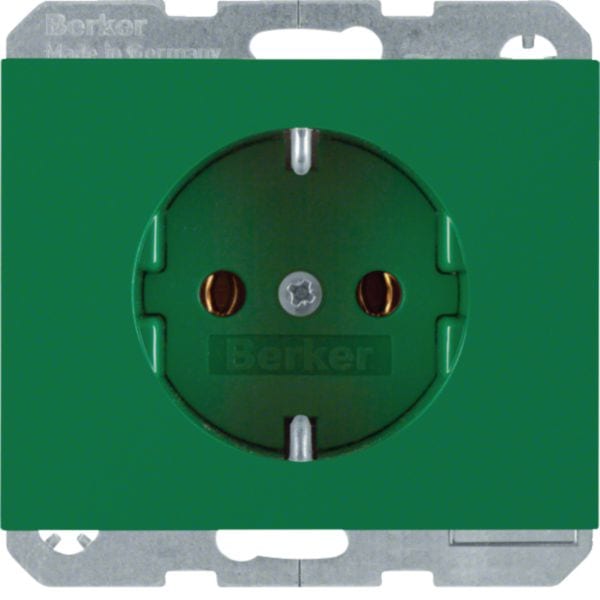 HAGER BOCCHIOTTI - Presa SCHUKO Berker K.1 verde lucido 47157013