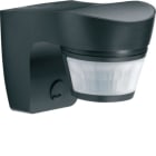 HAGER BOCCHIOTTI - Rilevatore di movimento a infrarossi da parete standard 140° IP55 10A antracite 52111