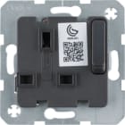 HAGER BOCCHIOTTI - Inserto portaprese con terra, BRITISH STANDARD disinseribile antrac.lucido 53420216