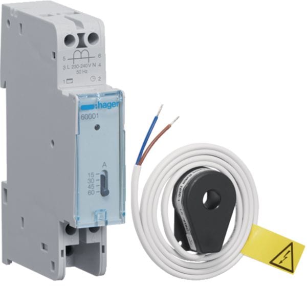 HAGER BOCCHIOTTI - Rele' gestione carichi 1 uscita 15-60 A 1M 60001