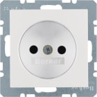 HAGER BOCCHIOTTI - Presa senza terra con alta protez. da contatti S.1/B.3/B.7 bianco pol. opac 6167331909