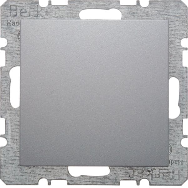 HAGER BOCCHIOTTI - Inserto cieco con pezzo centrale Berker B.7 alu opaco, verniciato 6710091404