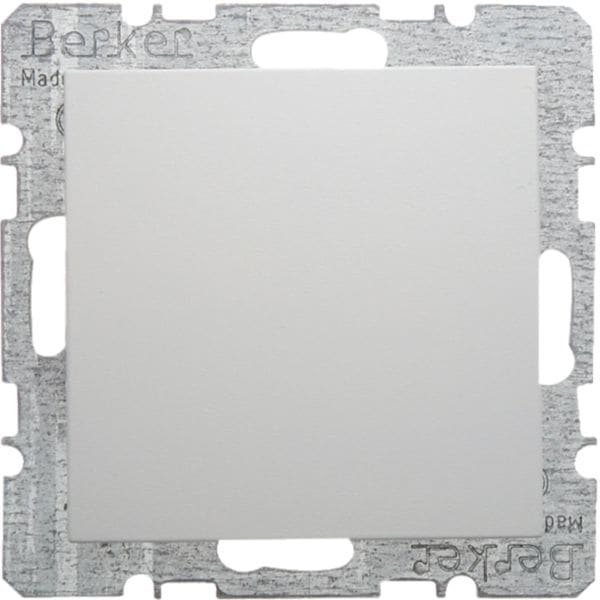 HAGER BOCCHIOTTI - Inserto cieco + pezzo c.le, attacco e graffe Serie S.1/B.3/B.7 bianco pol. opac 6710091909